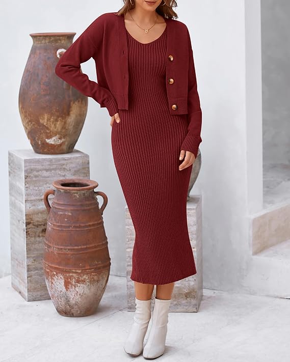 2 piece sweater dress